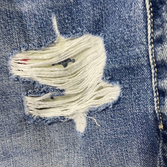 Scotch & Soda Cuffed Women Button Fly Jean Shorts 28 Festival Retro Grunge Y2K - Picture 7 of 15